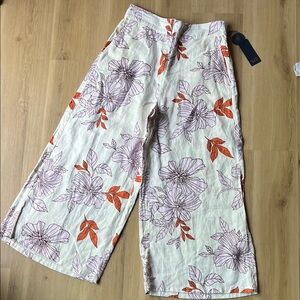 Floral Wide-Leg Pants